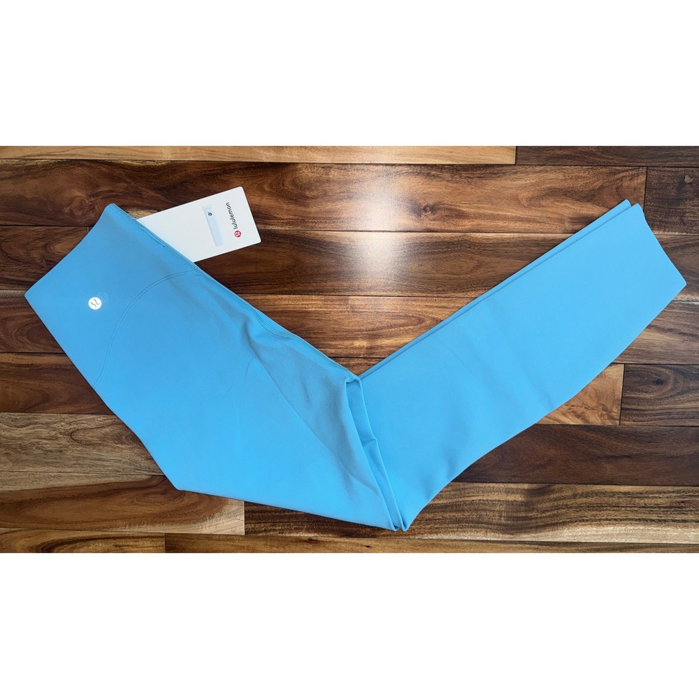 Lululemon Glow Up HR Tight 25" Wild Bluebell Blue Leggings Sz 8 NWT